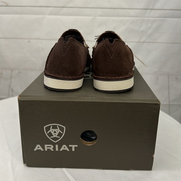 Ariat 6.5B Cruiser Loafers in Azteca Suede Metallic Copper Floral Slip-On Shoe - Picture 4 of 9